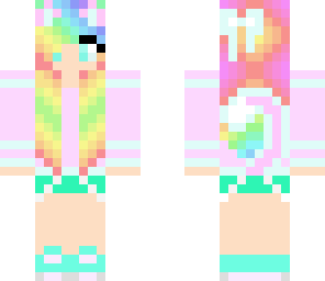 raimbow cat girl