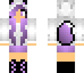 purple wolf girl