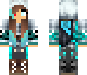 assassian with blue tips and bloody eyes