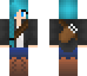 katniss everdeen with blue hair