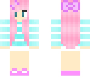 pink aqua girl