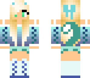 blue cat girl