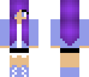 purple hair girl