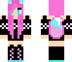 edited pink wolf girl