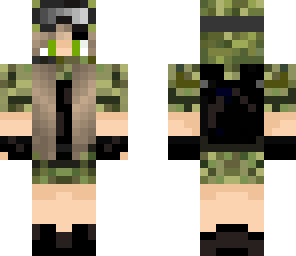 green camo girl