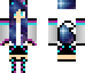 colorful wolf girl