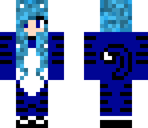 blue cat girl