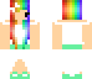 mint rainbow bride