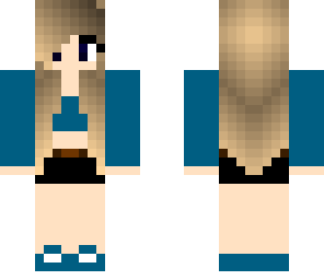 cute cyan girl