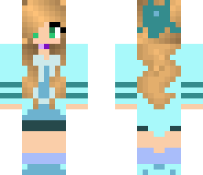 the blue girl