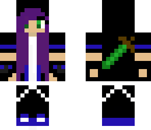 cool blue hoodie girl