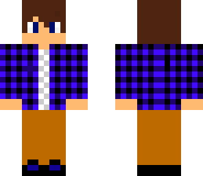 blue flannel boy