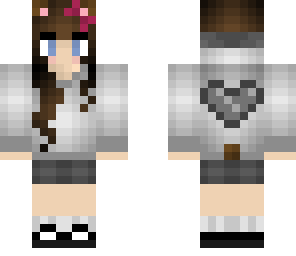 kawaii gray heart