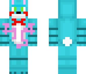 toy bonnie covered in cake