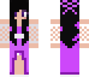 aphamu  in a purple dress