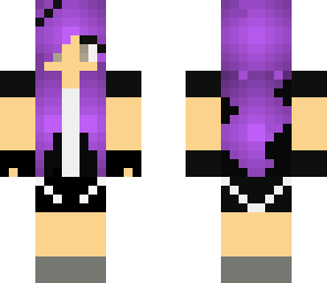 purple haired gal