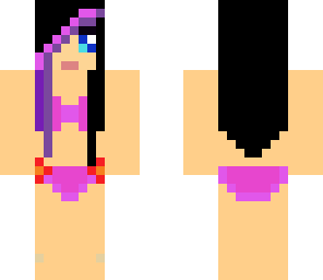 pink flower bikini