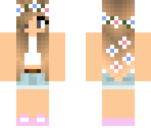 really cute flower crown girl