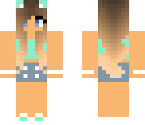 girl with mint shirt