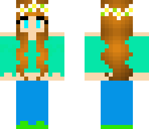 flower hipster girl
