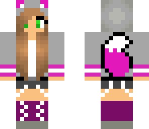 pink wolf girl