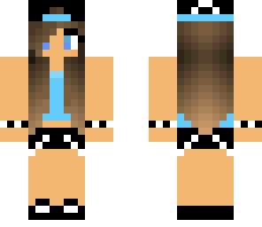 cool blue girl sporty