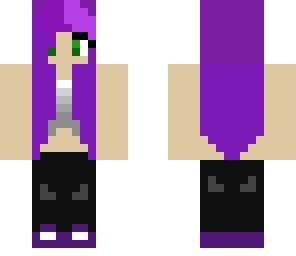 purple hair girl