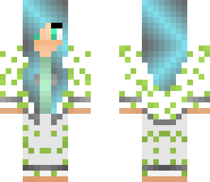 green blue pajama girl