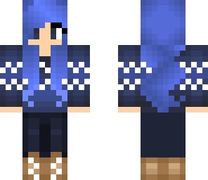 girl with blue hair