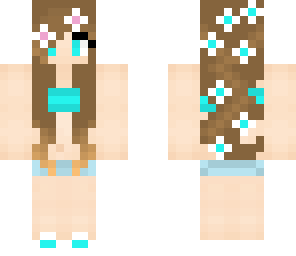 cute girl-flowers