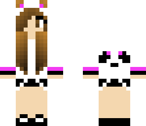 cute pink panda girl