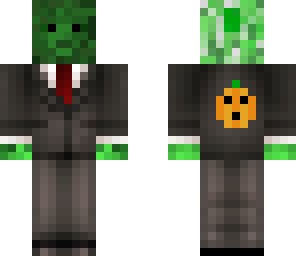 haloween creeper in a suit