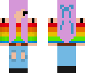 rainbow chibi girl