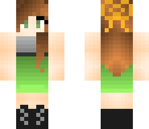 green dress
