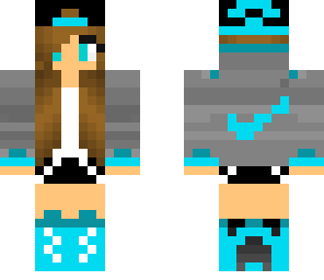 pretty blue nike girl