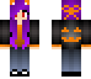 halloween cutie purple hair