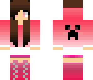 edited pink creeper girl