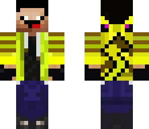 derp herobrain in pikachu hoodie