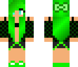 cute green girl