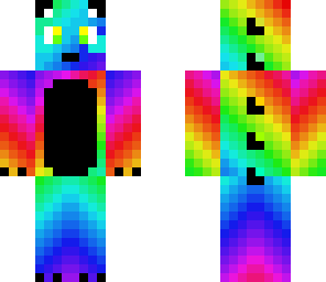 rainbow panda black