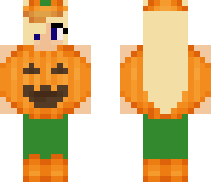 blonde pumpkin girl