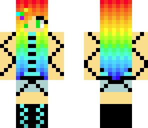 cool rainbow girl