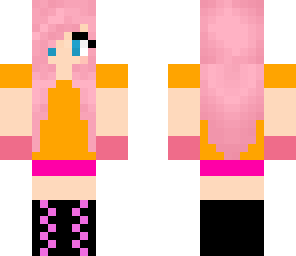 pink haired girl