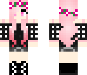 pink haired goth girl
