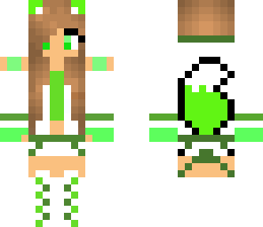 rain's green wolfgirl