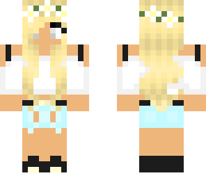 blond cute flower girl