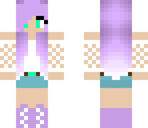 purple hair girl