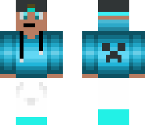 blue neon guy