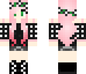cute pink goth girl