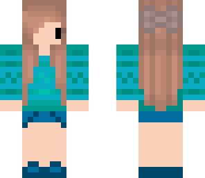 chibi blue girl